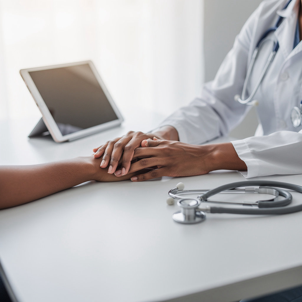 Kornberg Jason MD San Diego - compassionate doctor and patient discussing healthcare in a modern San Diego office