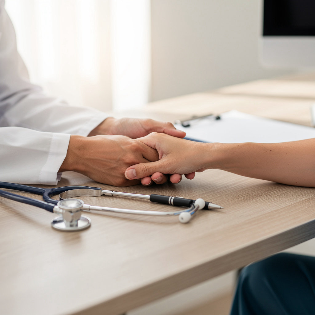 Dr. Jason Kornberg providing compassionate primary care to a patient in San Diego